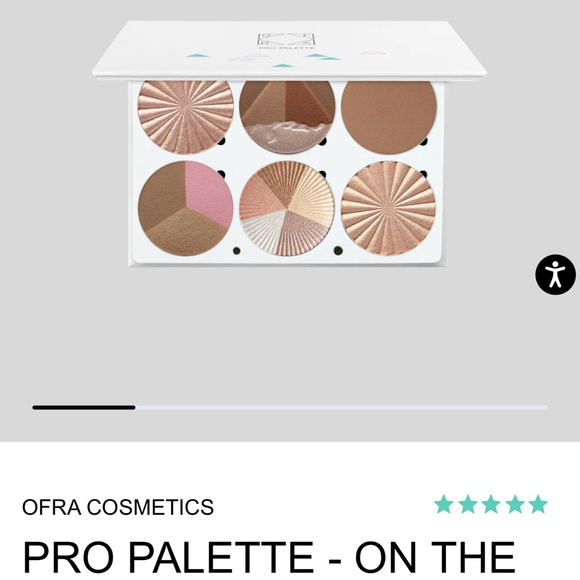 Ofra on the glow palette bronzer highlighter blush